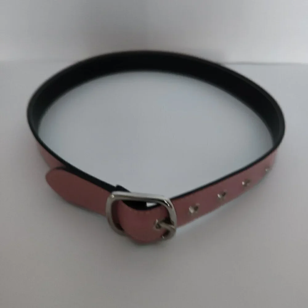 Ladies SZ S Reversible Pink/Black Belt